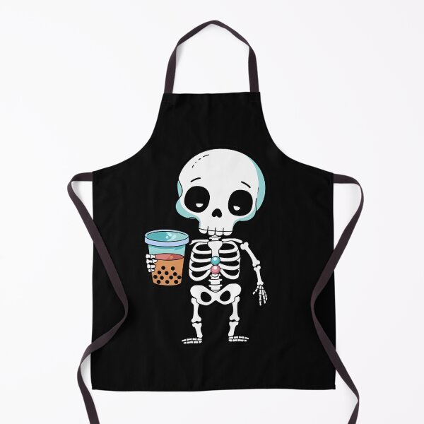 Aperçu de l'œuvre Squelette mignon buvant du thé Boba – Halloween kawaii créée et vendue par BNCH44.