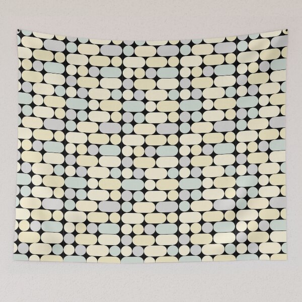 Item preview, Geometric yellow dots and dashes designed and sold by Jack-and-Winnie.