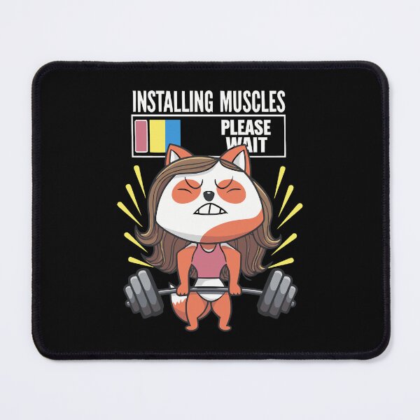 Item preview, Installing Muscles Funny Workout Weightlifting Gym Design designed and sold by janastefa.