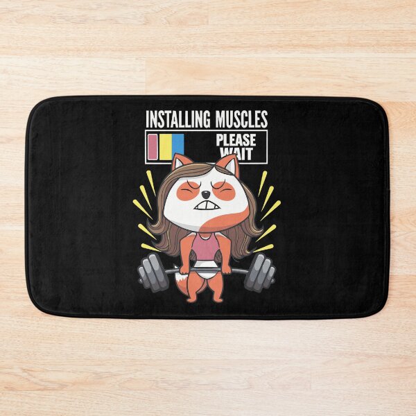Item preview, Installing Muscles Funny Workout Weightlifting Gym Design designed and sold by janastefa.