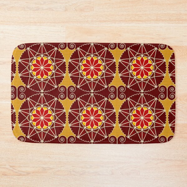 Item preview, Ukrainian Transcarpathian Red & Yellow Flower Pattern designed and sold by FreiherrPK.