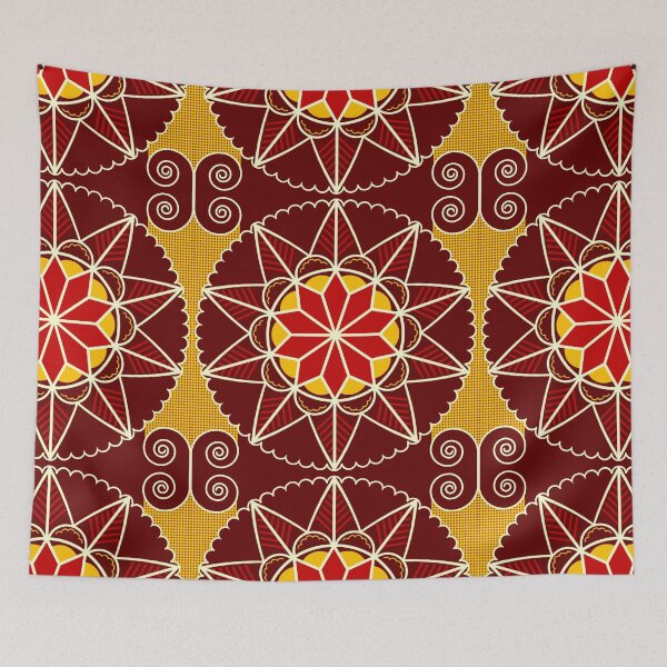 Item preview, Ukrainian Transcarpathian Red & Yellow Flower Pattern designed and sold by FreiherrPK.