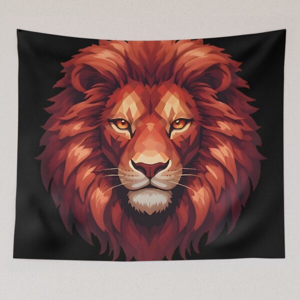 Item preview, Red Crystal Lion designed and sold by IvernTree.