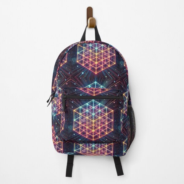 Item preview, Endless 4D Tesseract Neon Space Pattern designed and sold by Meta2Physical.