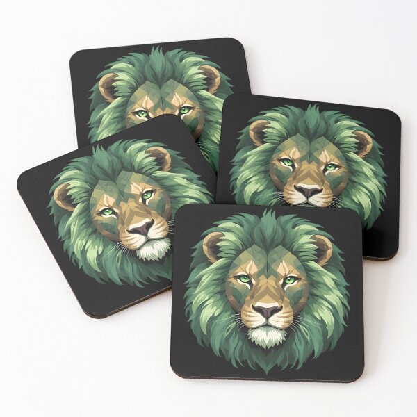 Item preview, Green Crystal Lion designed and sold by IvernTree.
