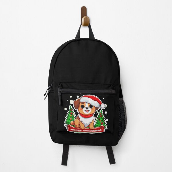 Item preview, Cute Puppy Merry Christmas With Santa Claus Hat designed and sold by Bunmigraphics .