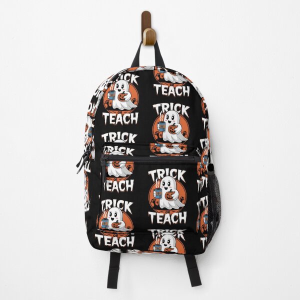 Item preview, Teacher Halloween Trick Or Teach Cute Ghost Coffe Pumpkins designed and sold by ArtFeverShop.