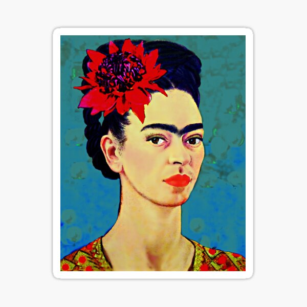 Item preview, Frida Kahlo Portrait with Waratah designed and sold by FridaArtGallery.