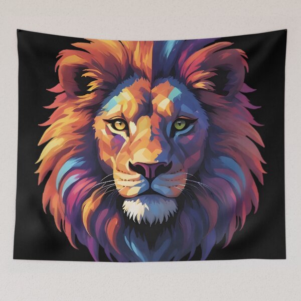 Item preview, Colorful Crystal Lion designed and sold by IvernTree.