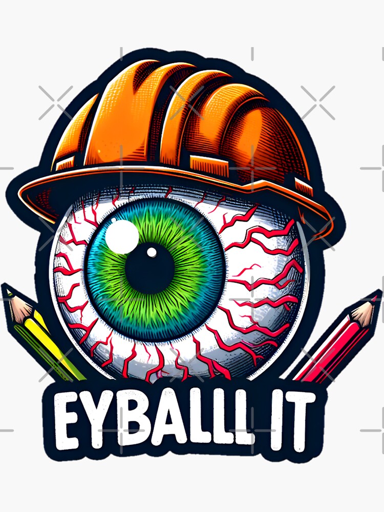 Thumbnail 3 of 3, Sticker, eyeball it designed and sold by PAPK.