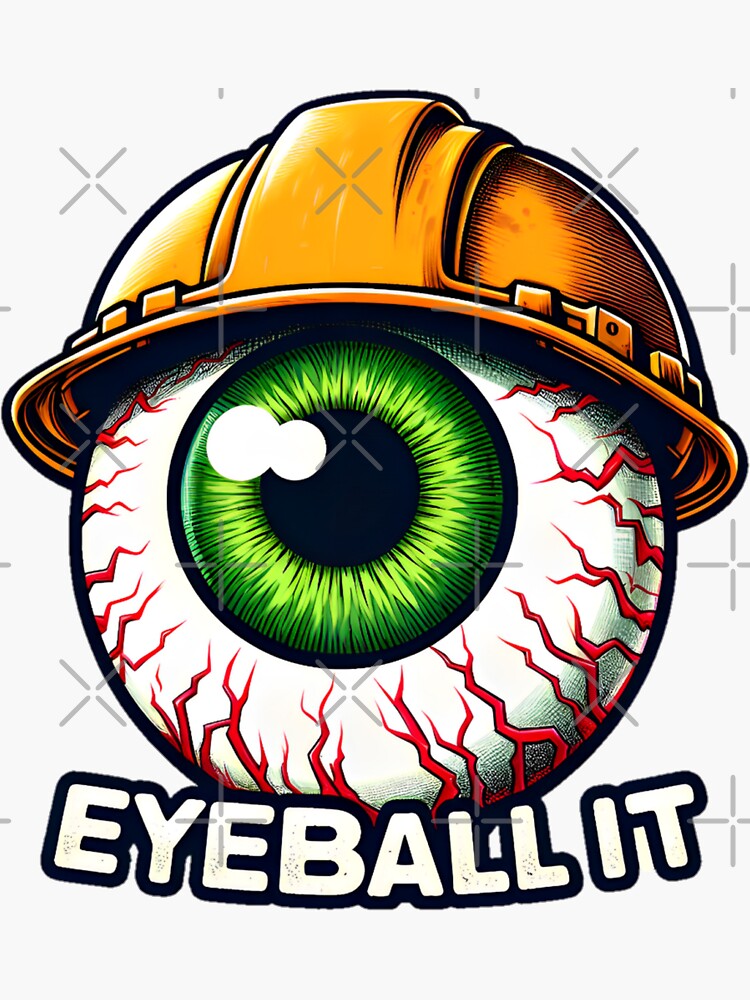 Thumbnail 3 of 3, Sticker, eyeball it designed and sold by PAPK.