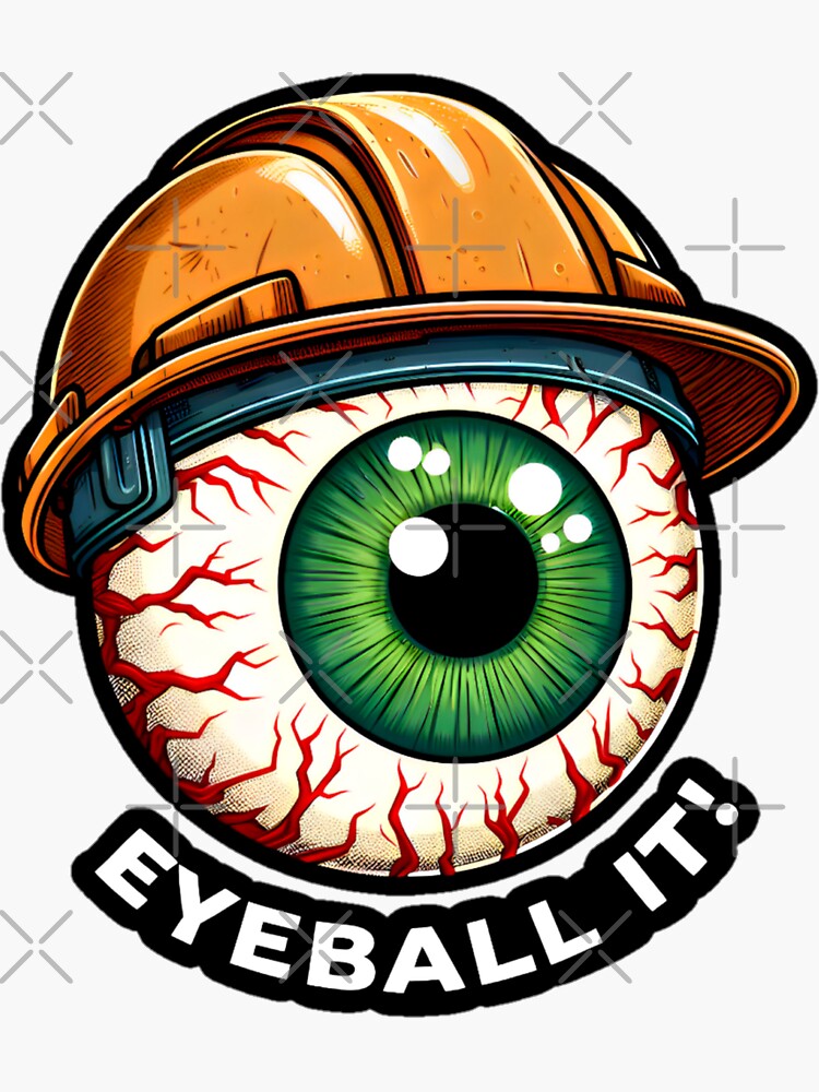 Thumbnail 3 of 3, Sticker, eyeball it designed and sold by PAPK.