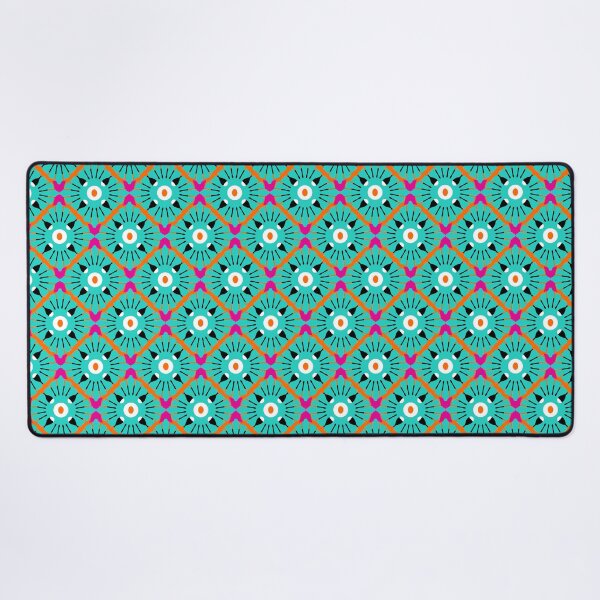 Item preview, Granny's Knitting, Light Emerald on Orange designed and sold by Alex  Blud.