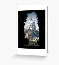 Aventine keyhole, Rome Greeting Card