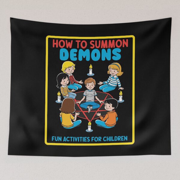 Item preview, Retro Cartoon Vintage Design How To Summon Demons designed and sold by LuminOrb.