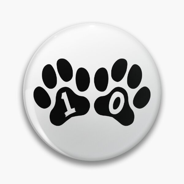 Item preview, Cat Paw Number 10 designed and sold by NumbersFort.
