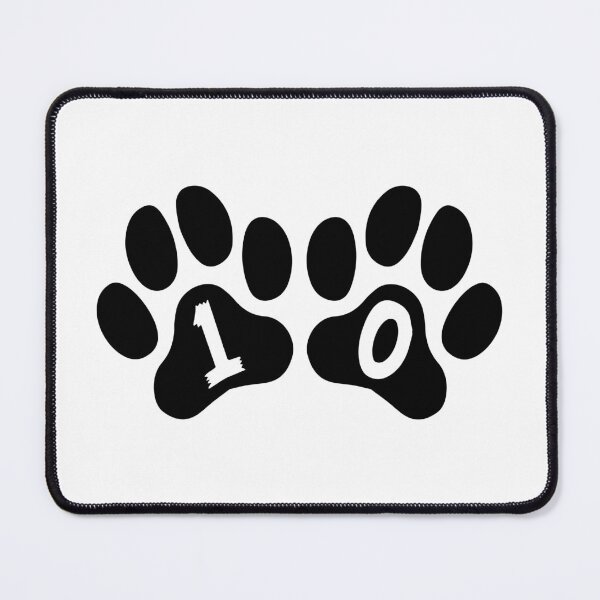 Item preview, Cat Paw Number 10 designed and sold by NumbersFort.