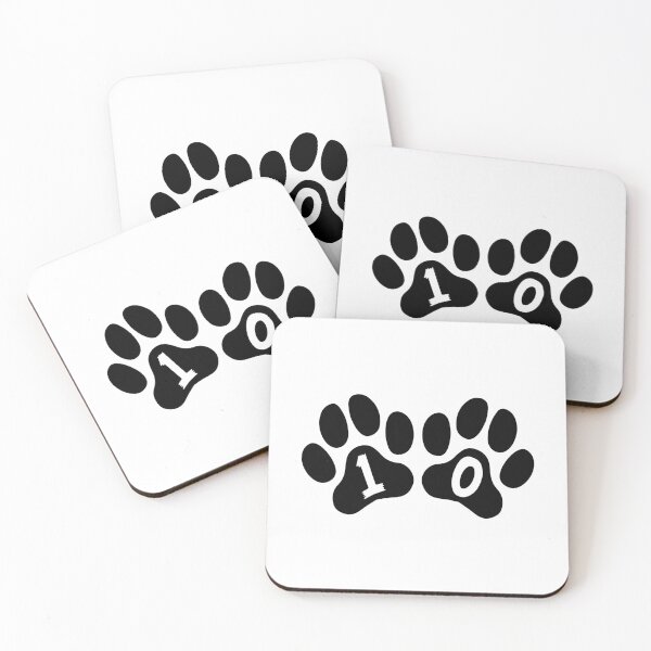Item preview, Cat Paw Number 10 designed and sold by NumbersFort.