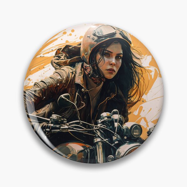 Item preview, Cute Biker Woman designed and sold by ianearthcore.