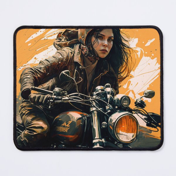 Item preview, Cute Biker Woman designed and sold by ianearthcore.