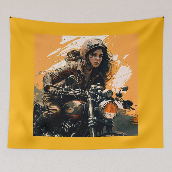 Item preview, Cute Biker Woman designed and sold by ianearthcore.