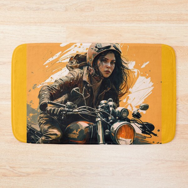 Item preview, Cute Biker Woman designed and sold by ianearthcore.