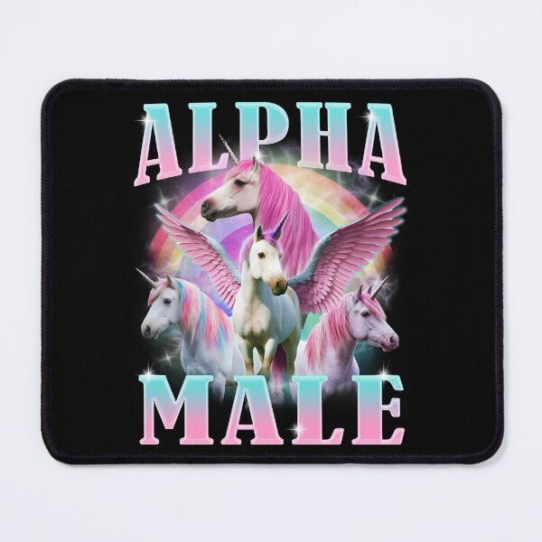Item preview, Alpha Male Unicorn Funny Meme designed and sold by BelkaMd.