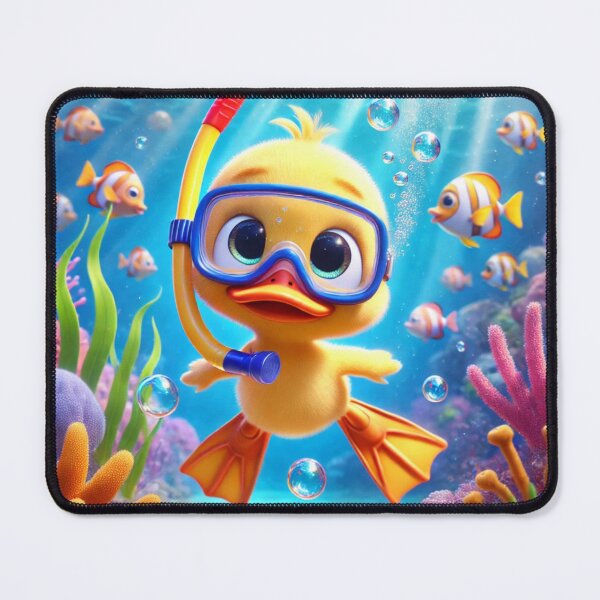 Item preview, A cute duck goes diving designed and sold by LoveSports101.