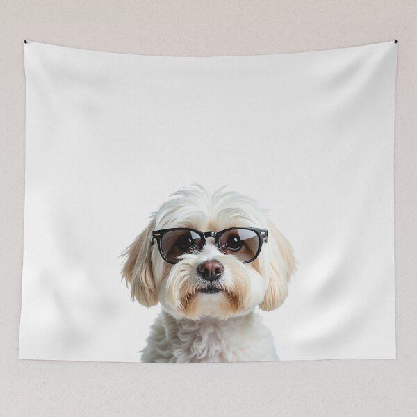 Item preview, Funny cool Maltese dog wearing sunglasses designed and sold by LazyOwlStore.