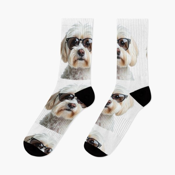 Item preview, Funny cool Maltese dog wearing sunglasses designed and sold by LazyOwlStore.