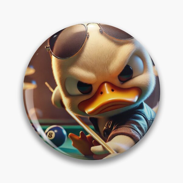 Item preview, Duck playing american pool designed and sold by LoveSports101.