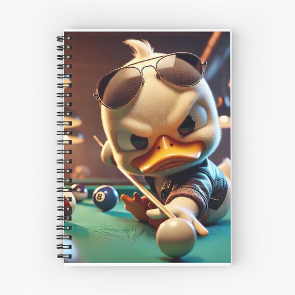 Item preview, Duck playing american pool designed and sold by LoveSports101.