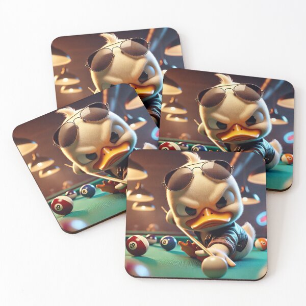 Item preview, Duck playing american pool designed and sold by LoveSports101.