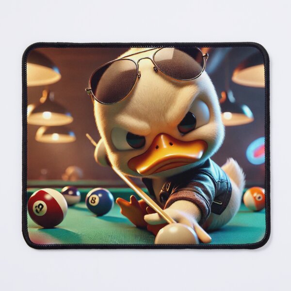 Item preview, Duck playing american pool designed and sold by LoveSports101.