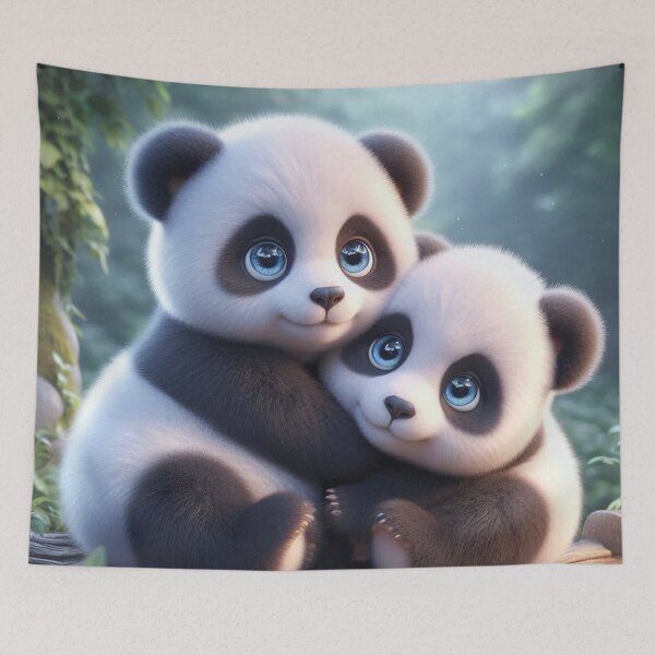 Item preview, Cuddling Pandas 1 designed and sold by PANDALOVEART.