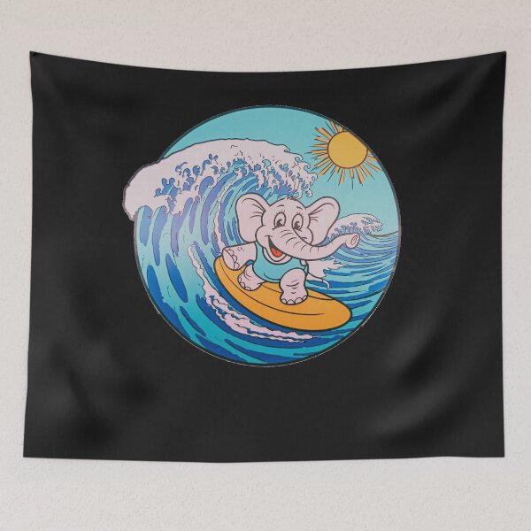 Item preview, Funny animals surfing the waves  designed and sold by AnimalsDH305.