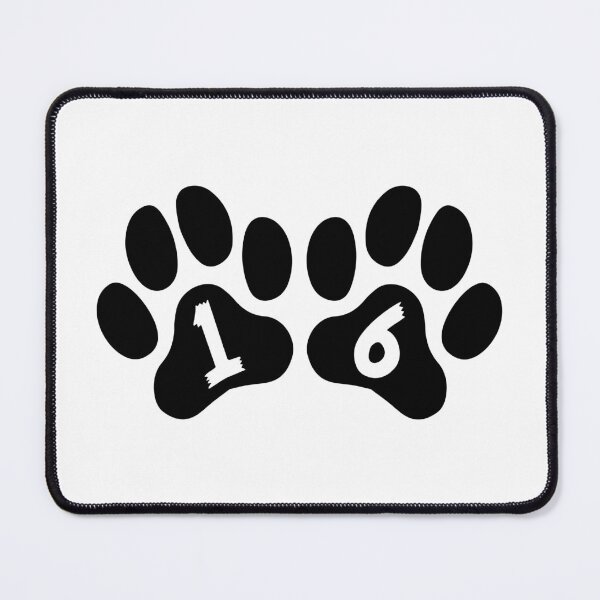 Item preview, Cat Paw Number 16 designed and sold by NumbersFort.