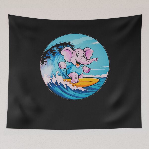 Item preview, Funny animals surfing the waves  designed and sold by AnimalsDH305.
