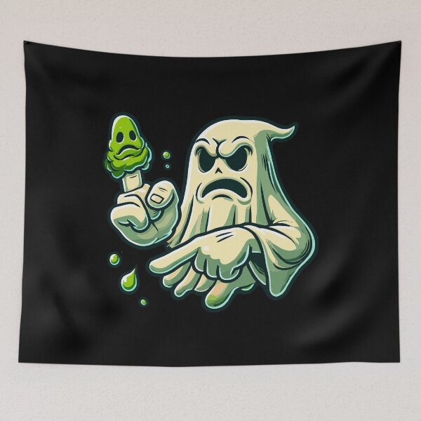 Item preview, Funny Booger Ghost Retro Cartoon Style Booger designed and sold by LuminOrb.