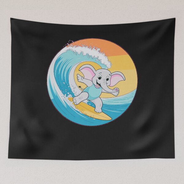 Item preview, Funny animals surfing the waves  designed and sold by AnimalsDH305.