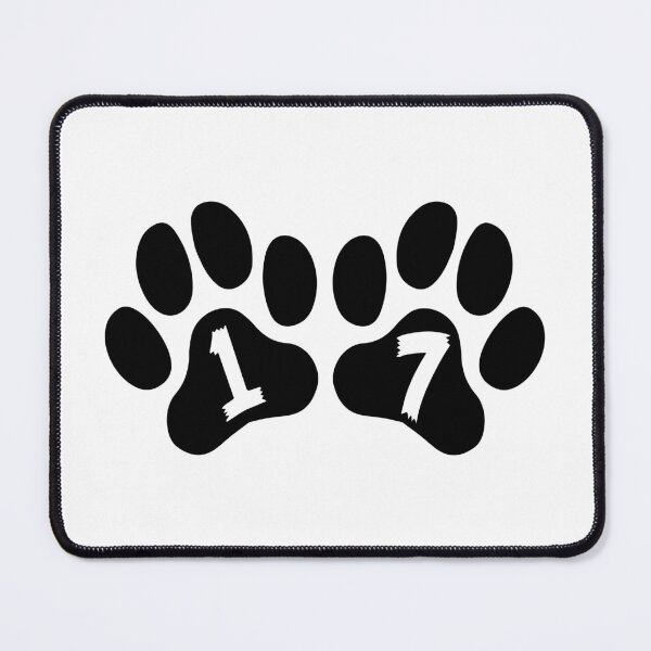 Item preview, Cat Paw Number 17 designed and sold by NumbersFort.