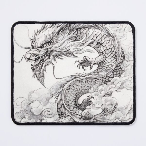 Item preview, Black and white Chinese Dragon designed and sold by Pencil-Art.