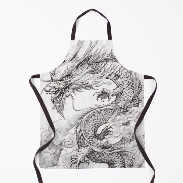 Item preview, Black and white Chinese Dragon designed and sold by Pencil-Art.