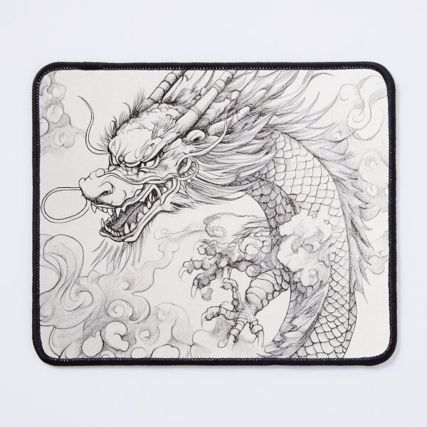 Item preview, Black and white Chinese Dragon designed and sold by Pencil-Art.