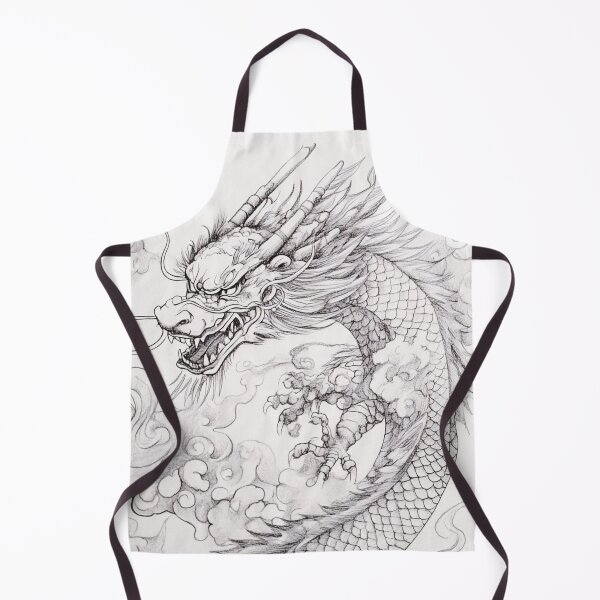 Item preview, Black and white Chinese Dragon designed and sold by Pencil-Art.