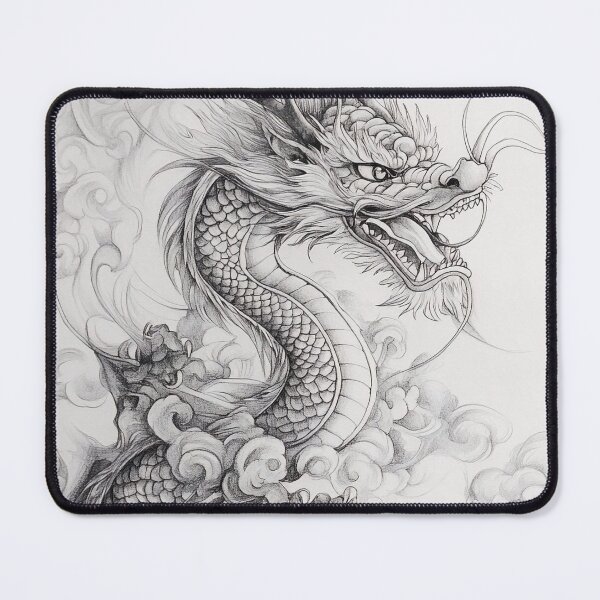 Item preview, Black and white Chinese Dragon designed and sold by Pencil-Art.