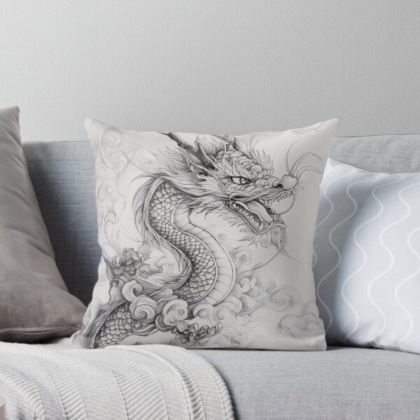 Item preview, Black and white Chinese Dragon designed and sold by Pencil-Art.