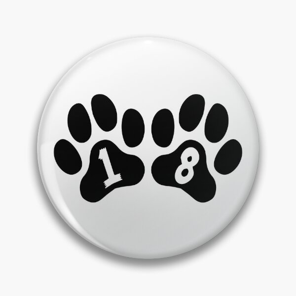 Item preview, Cat Paw Number 18 designed and sold by NumbersFort.
