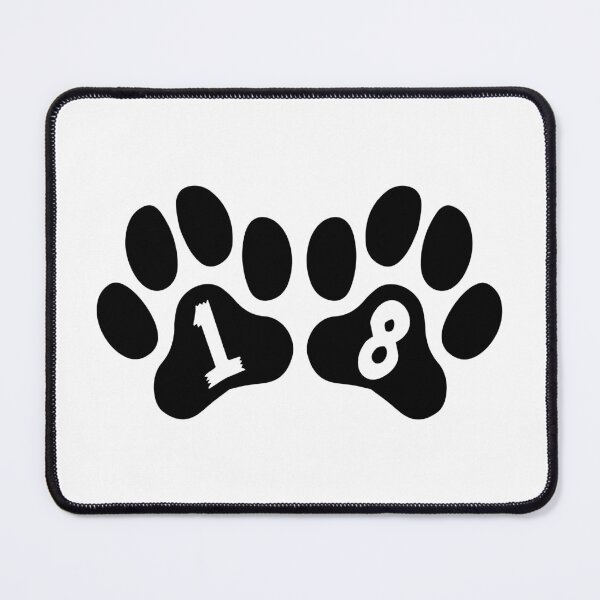 Item preview, Cat Paw Number 18 designed and sold by NumbersFort.