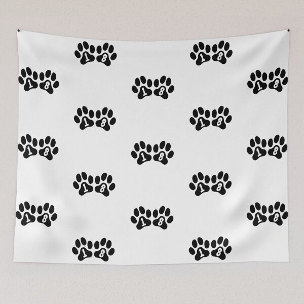 Item preview, Cat Paw Number 18 designed and sold by NumbersFort.